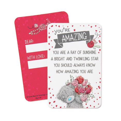 You're Amazing Me to You Bear Message Card £0.99